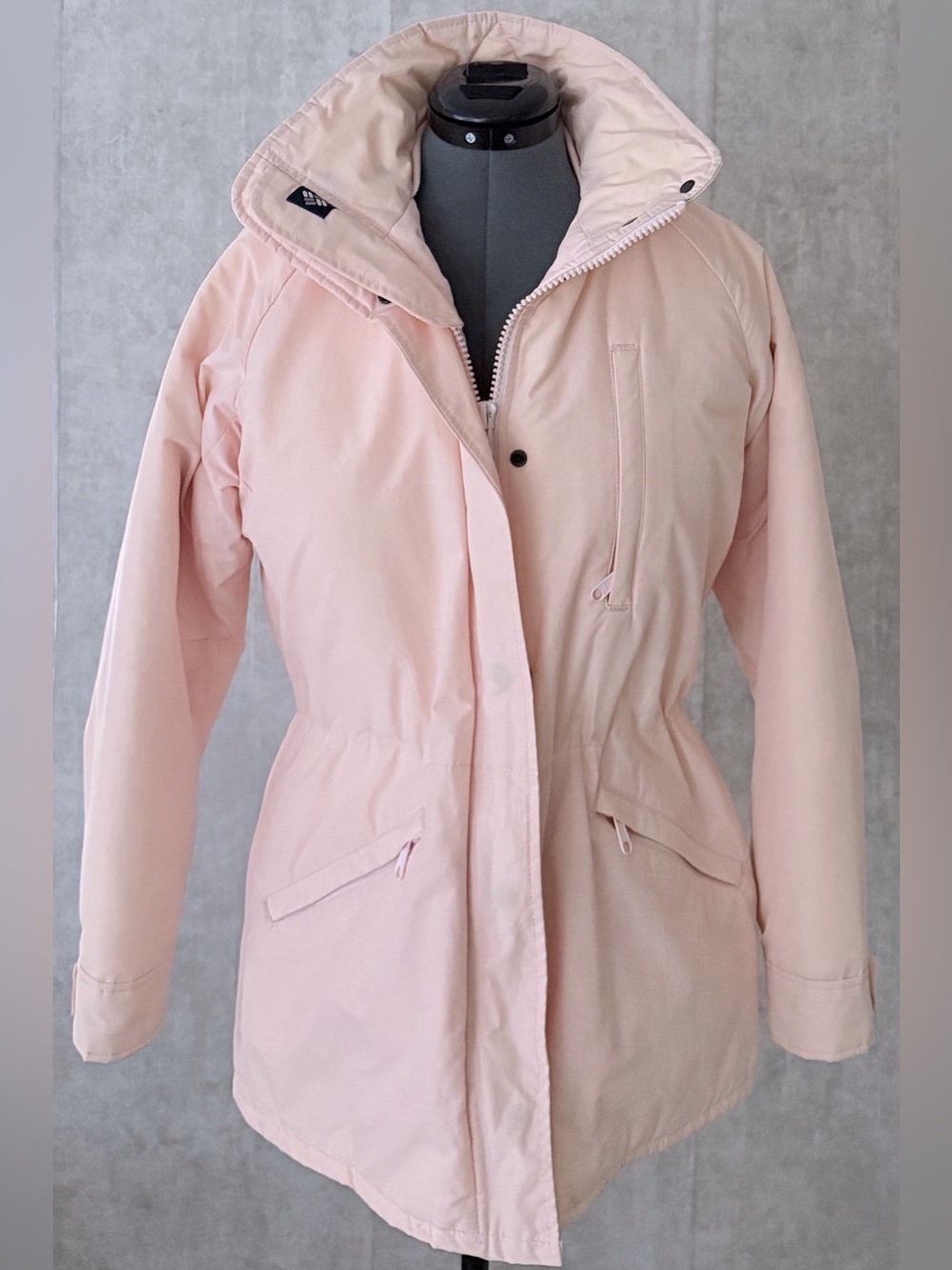 Vintage Columbia Thinsulate Parka Jacket Womens Small Pink Radial Sleeve 80s